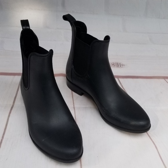 J. Crew Shoes - J. Crew Chelsea Rubber Rain Short Ankle Boots